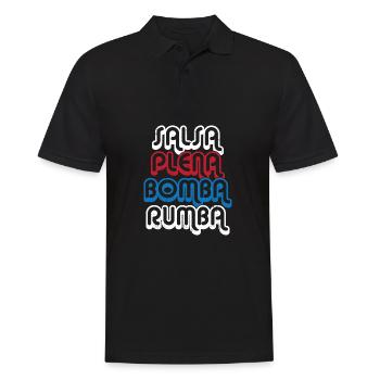 Salsa Dancer Dancer - Men's Polo Shirt - black - Front - Kai (181cm)