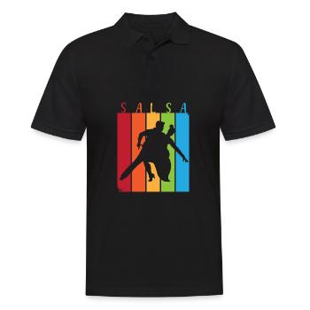 Danseuse de salsa Danseuse - Polo Homme - noir - Devant - Kai (181cm)