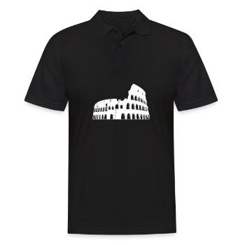 Kolosseum Italien Sehenswürdigkeit - Männer Poloshirt - Schwarz - Vorne - Kai (181cm)