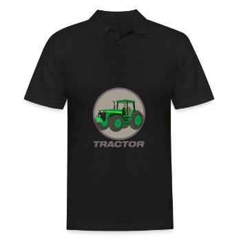 Tractor is my machine - tractor is my machine - Men's Polo Shirt - black - Front - Kai (181cm)