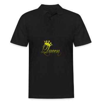 Reine avec couronne ... reine avec couronne - Polo Homme - noir - Devant - Kai (181cm)