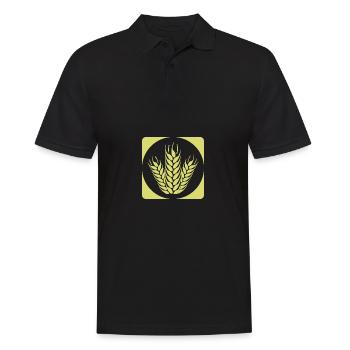Farm harvesting - Farm Ernte - Männer Poloshirt - Schwarz - Vorne - Kai (181cm)