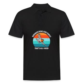Bird Watching Bird Watching Birding Bird - Men's Polo Shirt - black - Front - Kai (181cm)