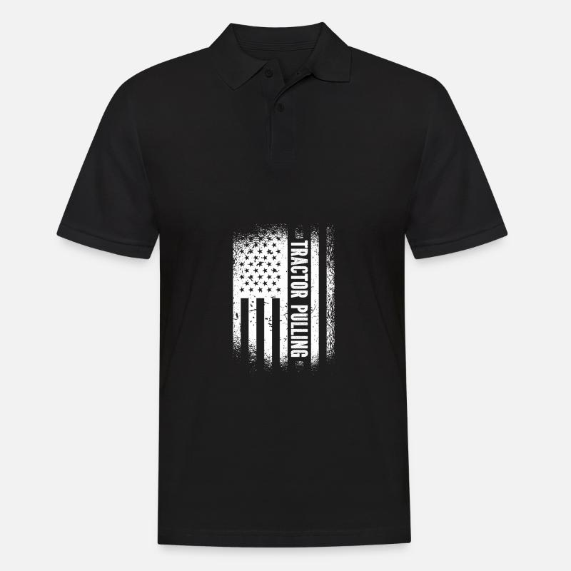 Tractor Pulling - - Männer Poloshirt - Schwarz