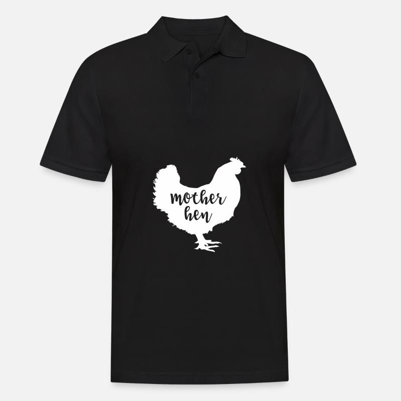 Mutter Henne - - Männer Poloshirt - Schwarz