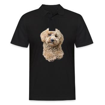 Pudel Pepe - Männer Poloshirt - Schwarz - Vorne - Kai (181cm)