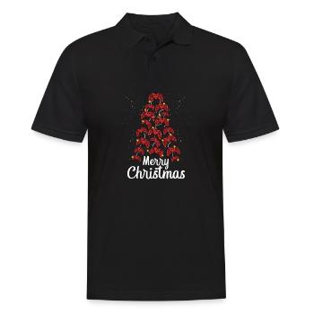 Gamer Frohe Weihnachten - Männer Poloshirt - Schwarz - Vorne - Kai (181cm)