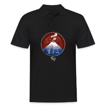 Fuji Mount - Männer Poloshirt - Schwarz - Vorne - Kai (181cm)
