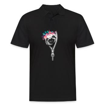 La paresse - Polo Homme - noir - Devant - Kai (181cm)