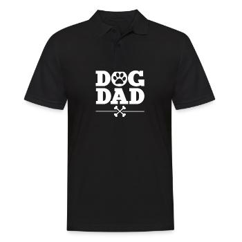 Dog Dad - Männer Poloshirt - Schwarz - Vorne - Kai (181cm)