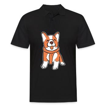 Corgi - Polo Homme - noir - Devant - Kai (181cm)