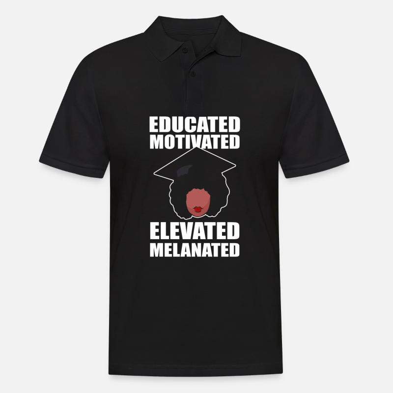 Master Studium Abschlussfeier - Männer Poloshirt - Schwarz