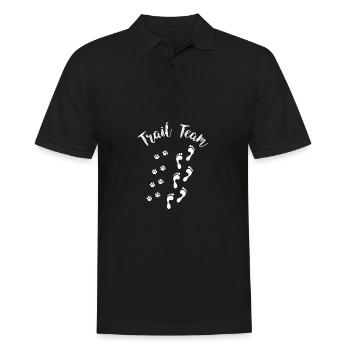 Trail team Mantrailing Chien de chien amateur de chien - Polo Homme - noir - Devant - Kai (181cm)