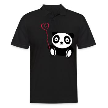 amour de panda - Polo Homme - noir - Devant - Kai (181cm)