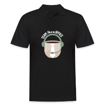 Team Home Office Sloth Home Work Gift Idea - Men's Polo Shirt - black - Front - Kai (181cm)