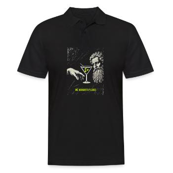One Martini Please – Design divin humoristique - Polo Homme - noir - Devant - Kai (181cm)