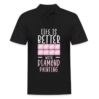 Outils de peinture au diamant Diamond Painter - Polo Homme - noir - Devant - Kai (181cm)