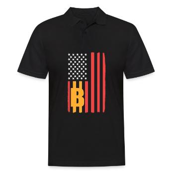 Le bitcoin - Polo Homme - noir - Devant - Kai (181cm)