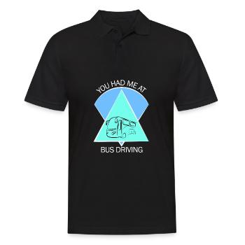 Chauffeur d’autobus scolaire Chauffeur d’autobus scolaire - Polo Homme - noir - Devant - Kai (181cm)