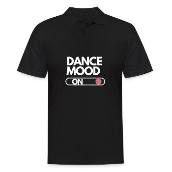 Dance mood on dancing tanzen fitness Geschenkidee - Männer Poloshirt - Schwarz - Vorne - Kai (181cm)