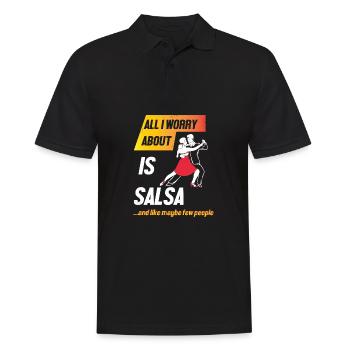 Salsa Dancer Dancer - Men's Polo Shirt - black - Front - Kai (181cm)