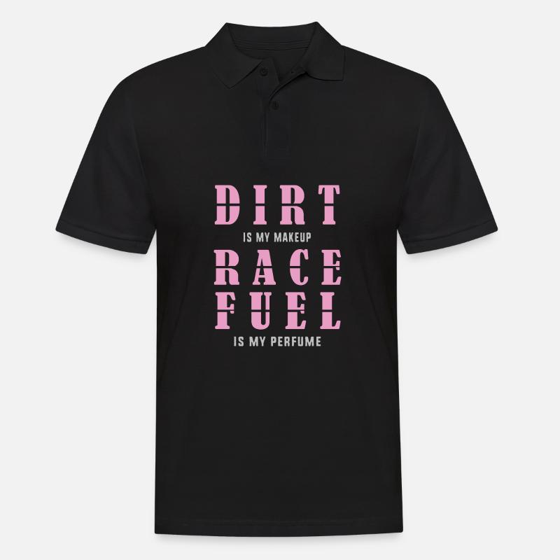 Dirt Track Racing - Männer Poloshirt - Schwarz