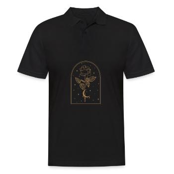 Mondsichel Rose Sorcellerie occulte Wicca - Polo Homme - noir - Devant - Kai (181cm)