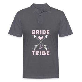 Wedding marriage wedding ceremony love loyalty gift idea - Men's Polo Shirt - charcoal grey - Front - Nico (186cm)
