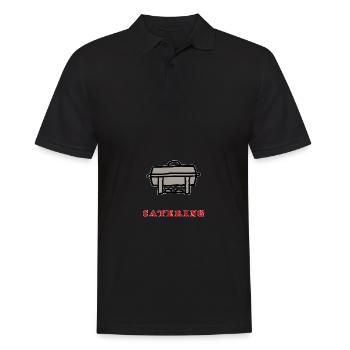 Cheving Dish Catering Buffet Essen Lieferant - Männer Poloshirt - Schwarz - Vorne - Kai (181cm)
