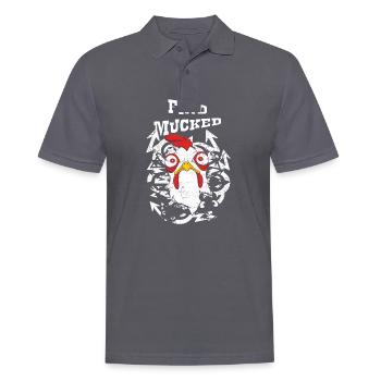 Find Mucked Mind - Men's Polo Shirt - charcoal grey - Front - Nico (186cm)