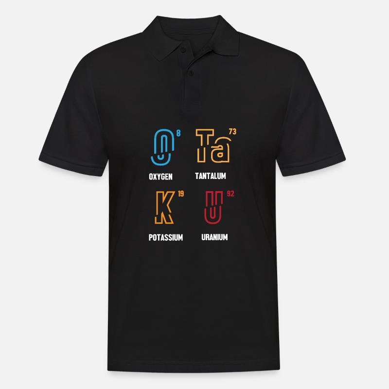 Periodic table - Men's Polo Shirt - black
