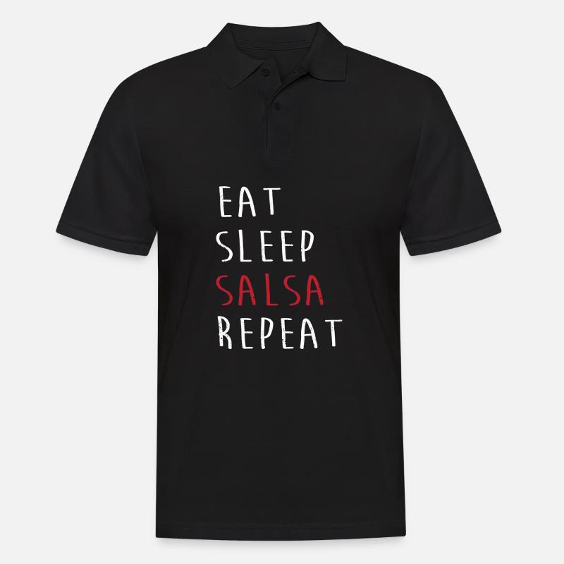 Salsa Tänzer Tänzerin - Männer Poloshirt - Schwarz
