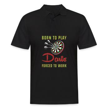 Dart Dartboard Dartpfeil - Men's Polo Shirt - black - Front - Kai (181cm)