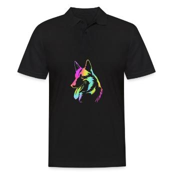 Belgian Malinois - Men's Polo Shirt - black - Front - Kai (181cm)