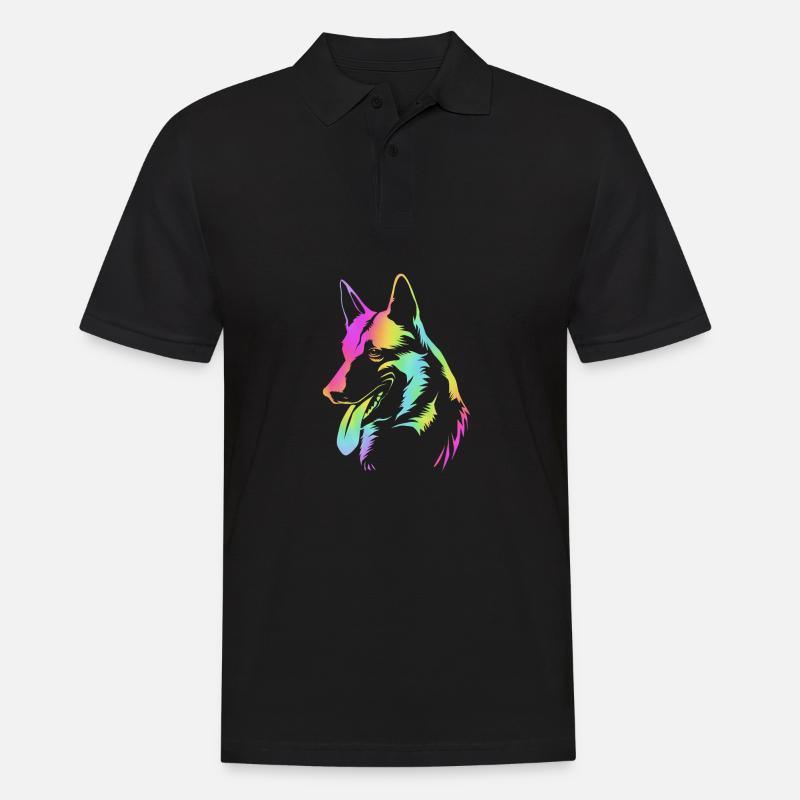 Belgischer Malinois - Männer Poloshirt - Schwarz