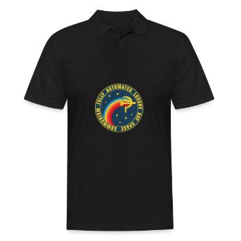 Kommunismus Gay Space UdSSR Russland Geschenk - Männer Poloshirt - Schwarz - Vorne - Kai (181cm)