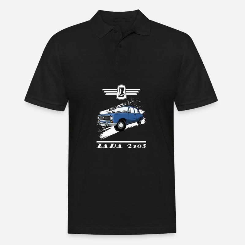 Shiguli LADA 2105 Russie URSS VAZ - Polo Homme - noir
