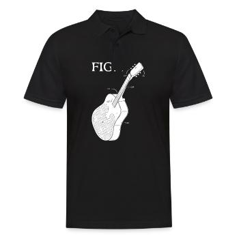 Diagramme de guitare - Guitares Guitar Playercuteblackins - Polo Homme - noir - Devant - Kai (181cm)