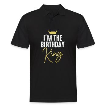 Roi d’anniversaire - Polo Homme - noir - Devant - Kai (181cm)