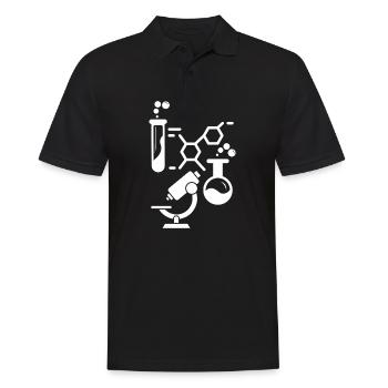 Neurones Chimie Science Tableau périodique Laboratoire - Polo Homme - noir - Devant - Kai (181cm)