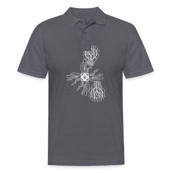 elektriker Elektrik Elektronik Beruf Spannung CPU - Männer Poloshirt - Anthrazit - Vorne - Nico (186cm)
