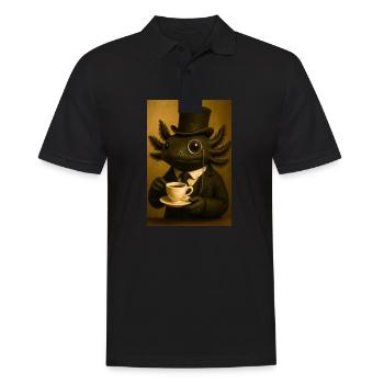 Sophisticated Axolotl Brew - Men's Polo Shirt - black - Front - Kai (181cm)