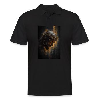 Man of Sorrows – Crowned in Thorns - Men's Polo Shirt - black - Front - Kai (181cm)