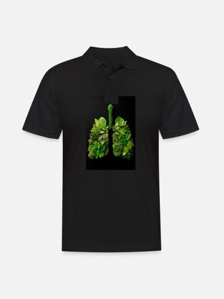 Green Lungs of Nature - Men's Polo Shirt - black