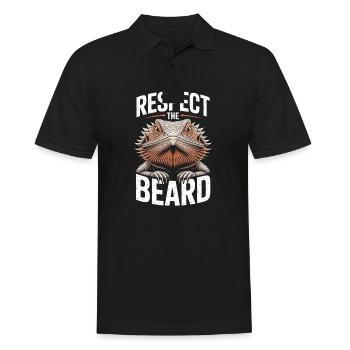 Respectez la barbe ! Terraristiques de reptiles dragon barbu - Polo Homme - noir - Devant - Kai (181cm)