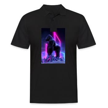 Néon Gorilla Overdrive - Polo Homme - noir - Devant - Kai (181cm)