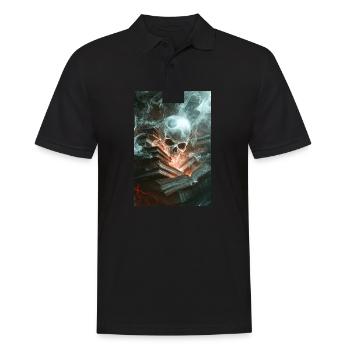 Haunted Knowledge Unleashed - Men's Polo Shirt - black - Front - Kai (181cm)