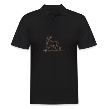 Gorilla - Men's Polo Shirt - black - Front - Kai (181cm)