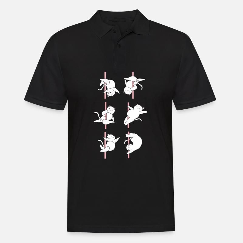 Pole Dance - Männer Poloshirt - Schwarz