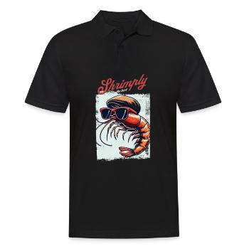 Crevettes, le meilleur jeu de mots - Polo Homme - noir - Devant - Kai (181cm)